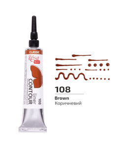 ROSA Kontur uniwersalny 20 ml Brązowy 108