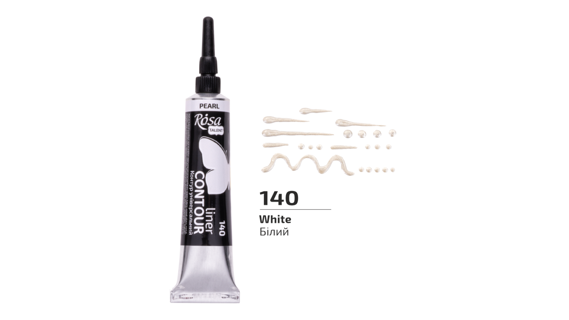 ROSA Kontur uniwersalny 20 ml Biały perłowy 140
