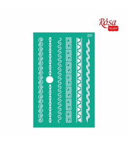 Background Reusable Adhesive Stencil Nr201 13x20 cm Series „Abstraction“ ROSA TALENT