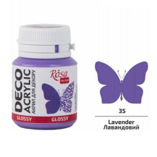 Akryl do dekoracji Lavender (35) mat 20 ml ROSA Talent