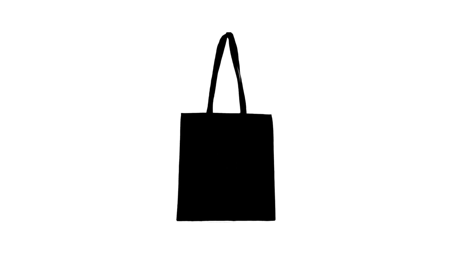 Cotton bag 20x30, black, 135 gsm, ROSA Talent