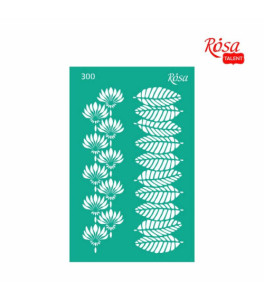 Szablon samoprzylepny Nr300 13x20 cm Seria „Floralny Wiersz“ ROSA TALENT