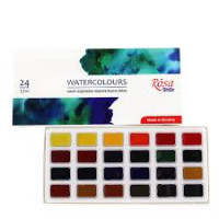 Set of watercolor paints ROSA Studio 24*2,5ml full pans cardboard