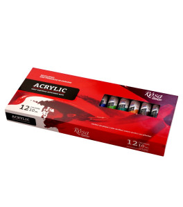 Acrylic paint set 12x10 ml ROSA Studio