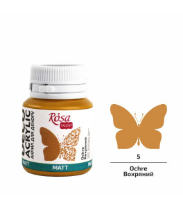 Akryl do dekoracji Ochre (05) matowy 20 ml ROSA Talent