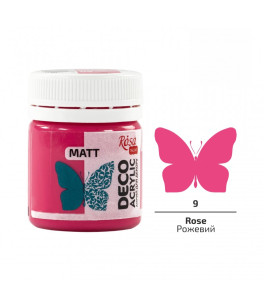 Acrylic for decor Rose (09) mat 20 ml ROSA Talent