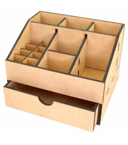 Decorative Storage Box 1 drawer MDF 22.5x18x16.5cm ROSA TALENT