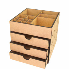 Decorative Storage Box, 3 drawers, MDF, 20.5x20.5x20cm, ROSA TALENT