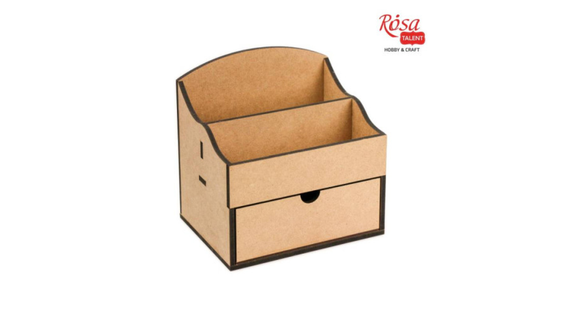 Chest-organizer, 1 drawer, MDF, 20х15х20,5cm, ROSA TALENT