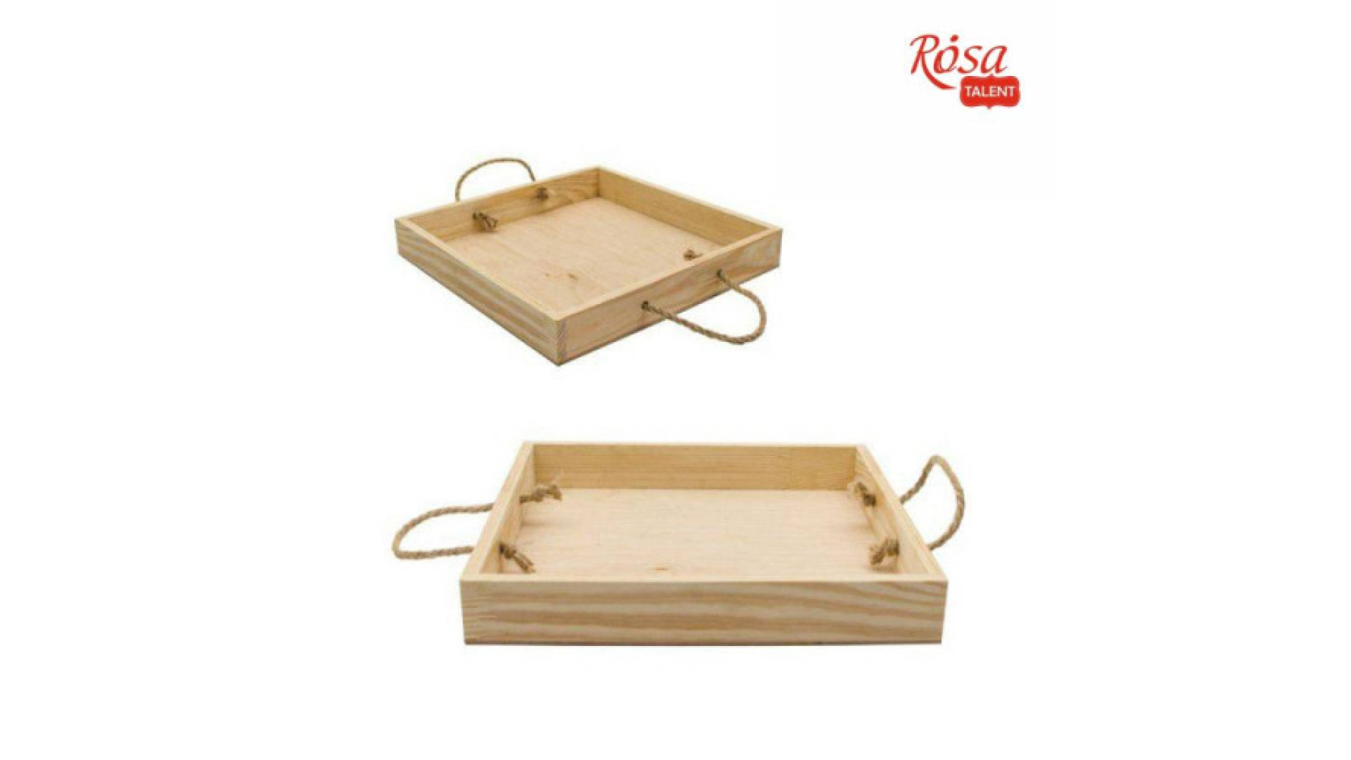 Wooden tray 30х30х4cm ROSA TALENT