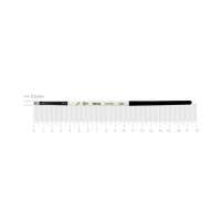 Synthetic Flat Brush BREEZE 1226F Nr00 Short Handle ROSA