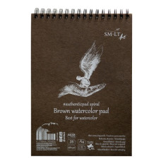 SM–LT AUTHENTIC BROWN WATERCOLOR PAD NA SPIRALI A4 280G 25 ARK SM–LT AUTHENTIC BROWN WATERCOLOR PAD NA SPIRALI A4 280G 25 ARK