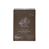 Blok akwarelowy A5 brązowy 280g 20 ark spiralny SM-LT