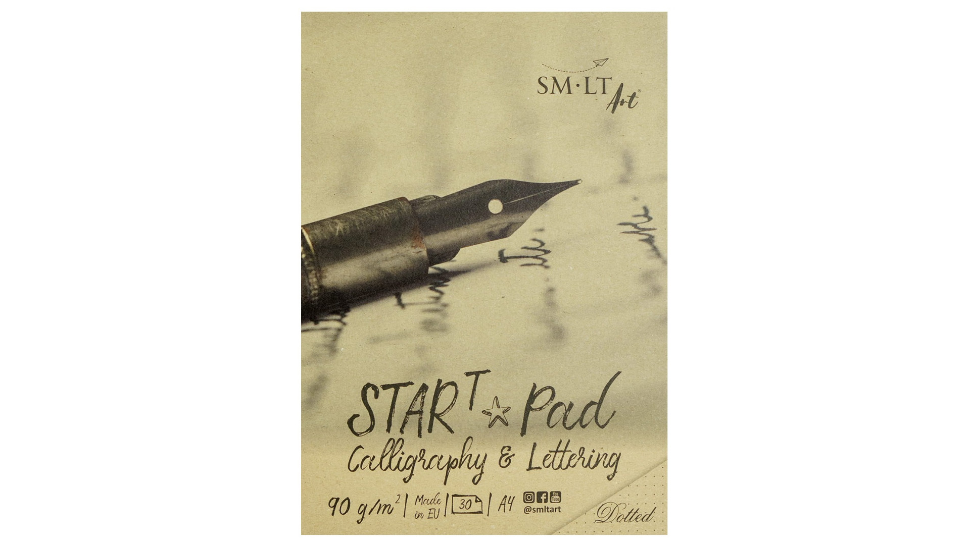 SM-LT START CALLIGRAPHY & LETTERING PAD DOTTED A4 90G 30 SHEETS KDS30T