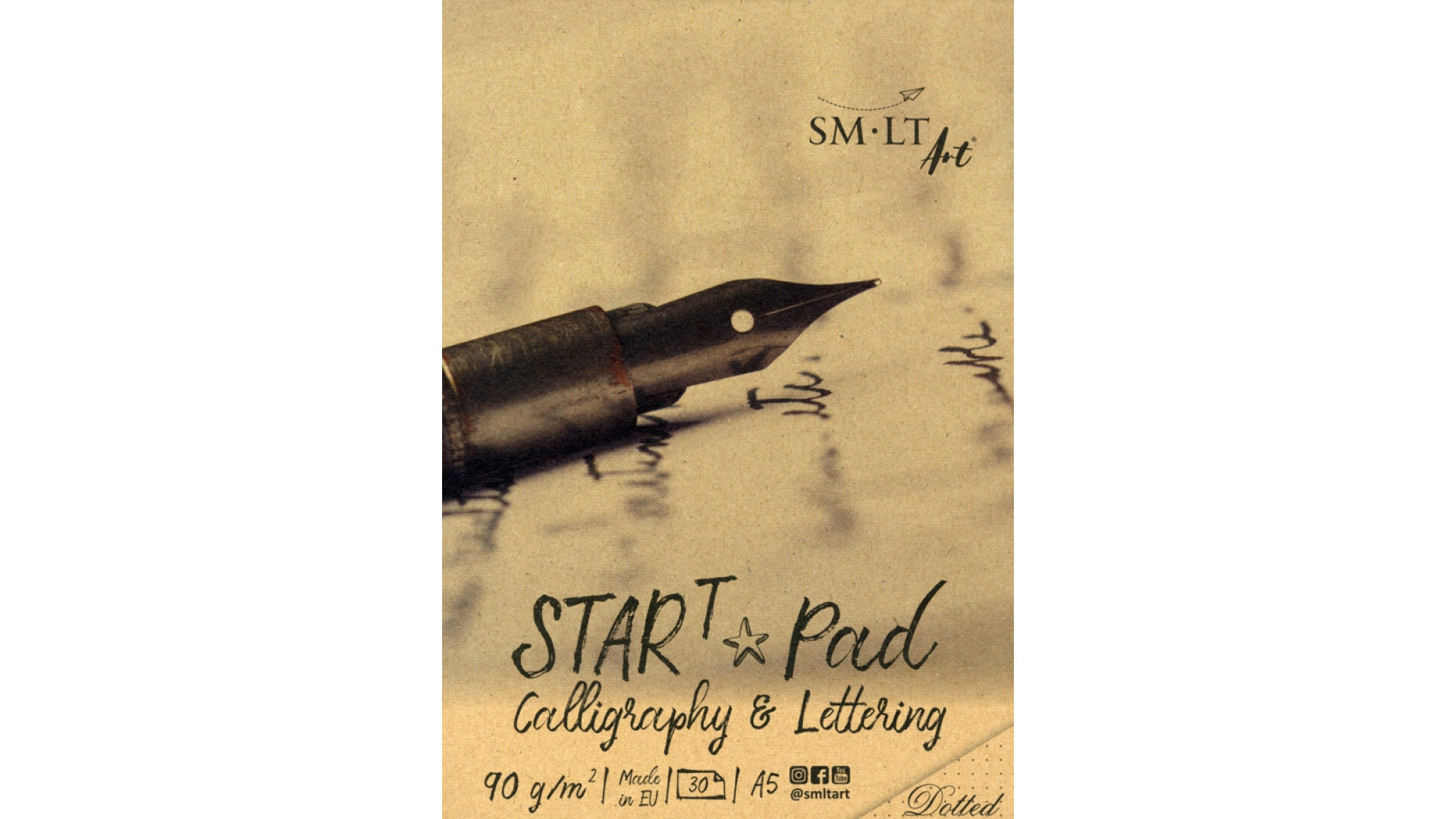 SM-LT START CALLIGRAPHY & LETTERING PAD DOTTED A5 90G 30 SHEETS 5KDS30T