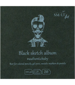 SM–LT AUTHENTIC BABY BLACK BLOK 9X9 CM 170G 32 ARK FB–32(170)/BLACK/9