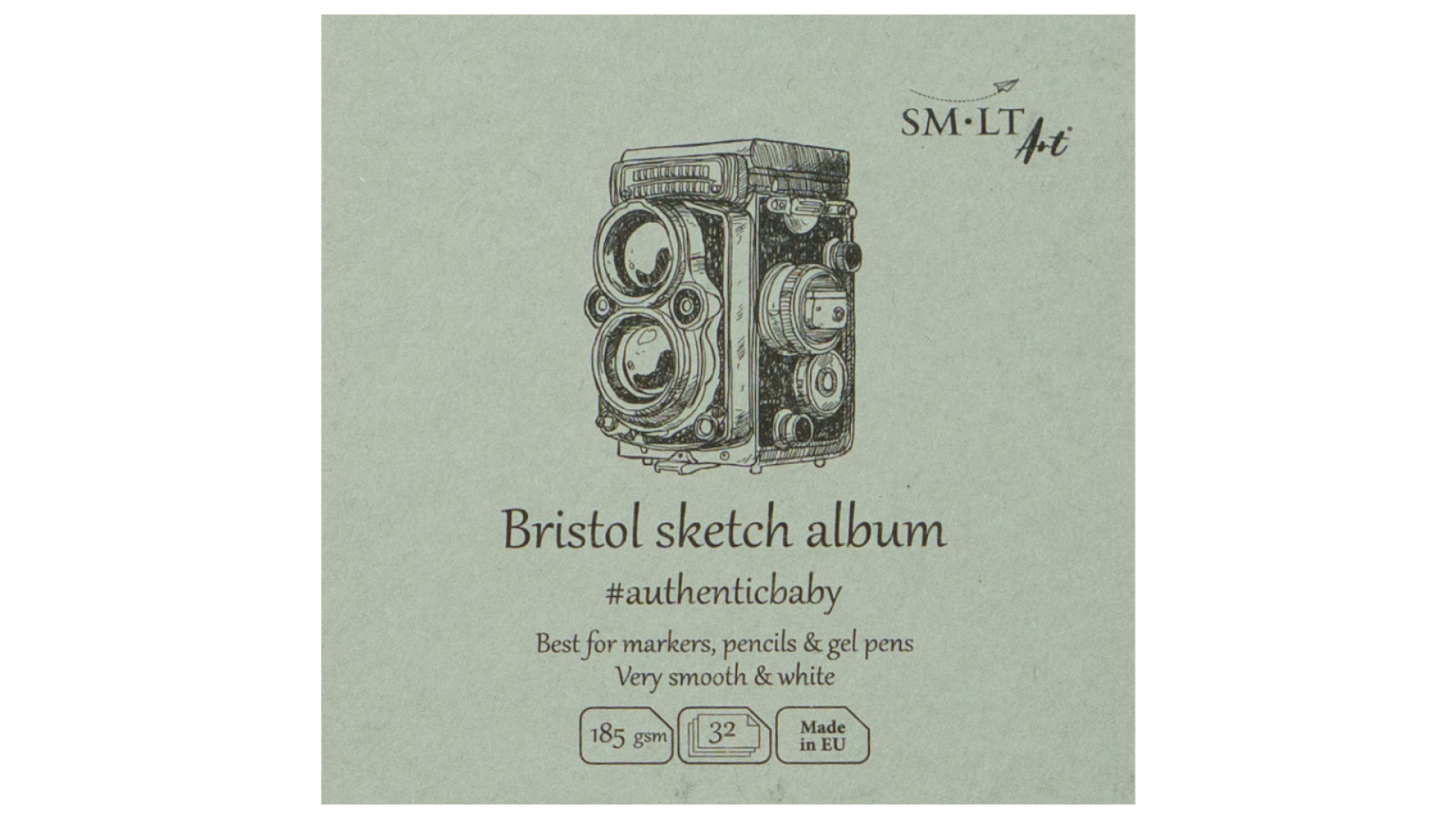 SM·LT AUTHENTIC BABY PAD BRISTOL 9X9 CM 185G 32 SHEETS FB321859