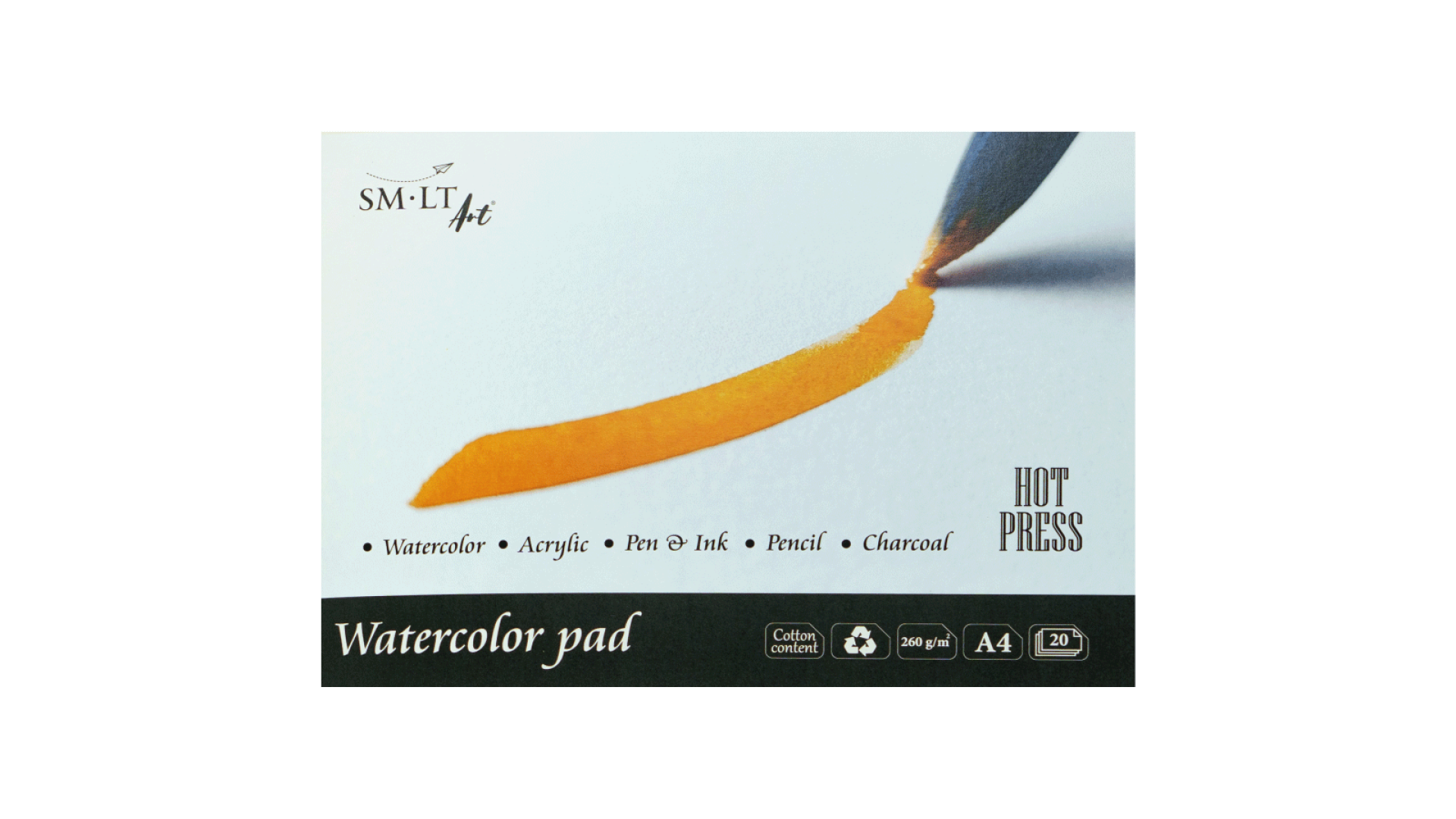 SM-LT WATERCOLOR BLOK A4 260G 20 ARK HOT PRESS 3AS20260HP