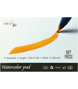SM–LT WATERCOLOR BLOK A3 260G 20 ARK HOT PRESS 3AS20260HP