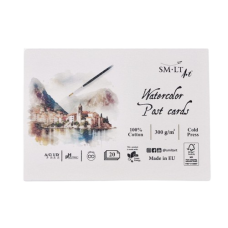 SM-LT WATERCOLOR POCZTÓWKA 10,5X15 CM 300 GSM 20 ARK 100% BAWEŁNY PC20300FSC