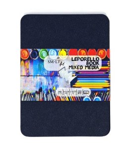 Szkicownik harmonijkowy Leporello Mixed Media SM–LT 10,5x14,8 cm 8 ark