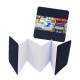 Szkicownik harmonijkowy Leporello Mixed Media SM–LT 14x14 cm 6 ark