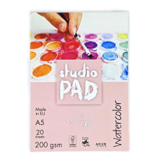 SM–LT Studio Watercolor Paper Pad A5 200 gsm 20 Sheets