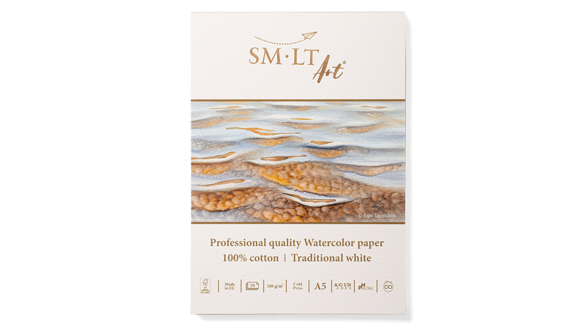 SM-LT Professional Watercolor Blok akwarelowy A5 300 gsm 10 ark 100% bawełna