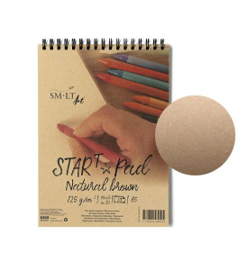 SM–LT BLOK START KRAFT NATURAL BROWN SPIRALA A5 125G 20 ARK 5ES20125NTBTS