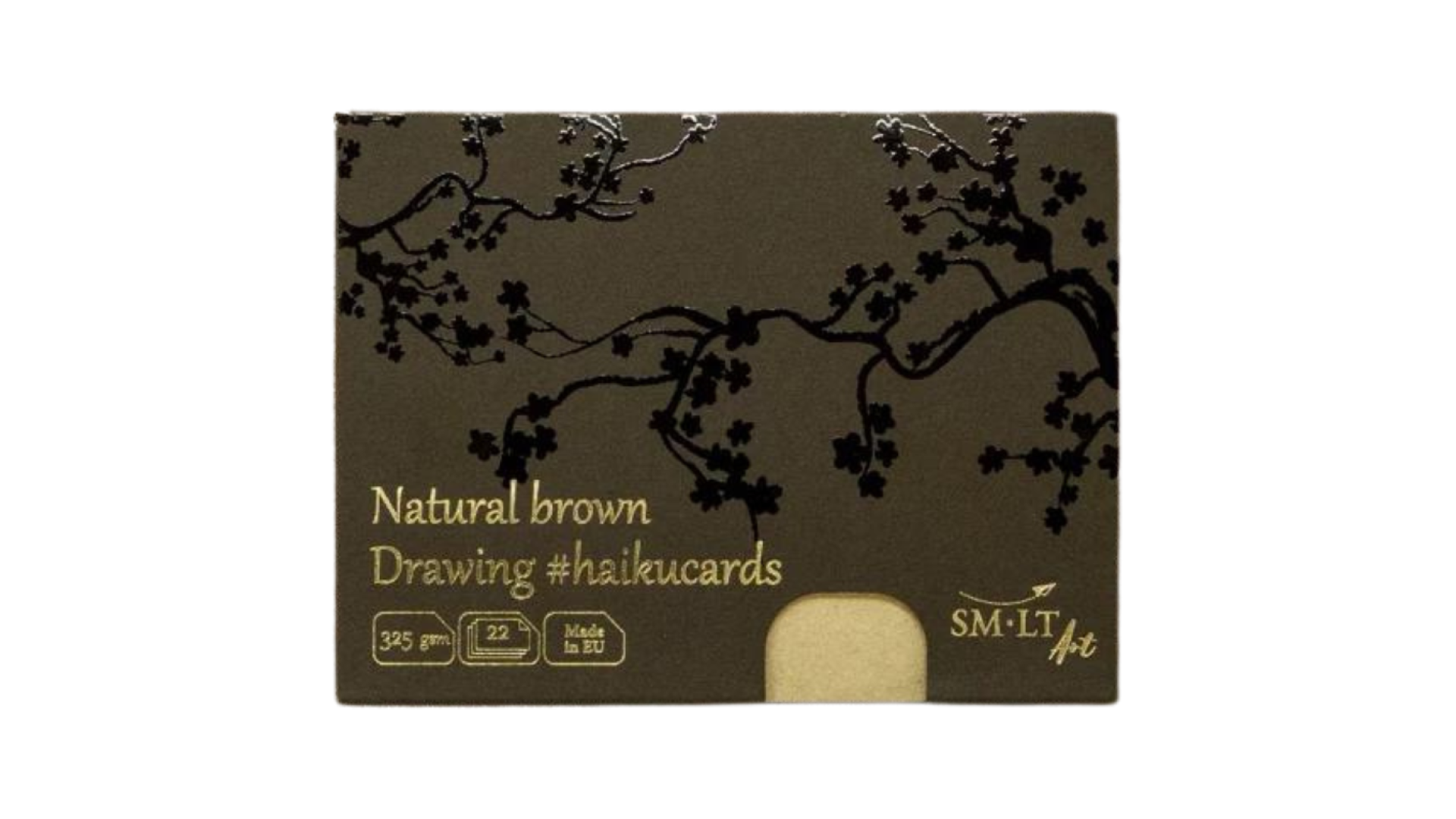 Natural brown drawing cards in the box