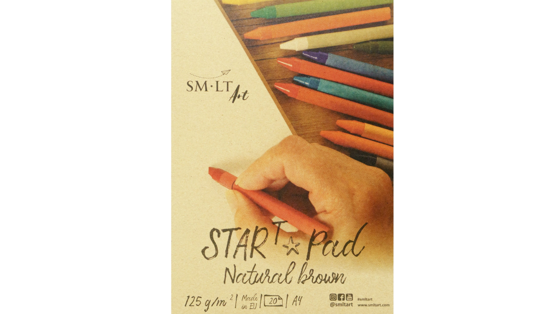 Natural brown sketch paper pad STAR T