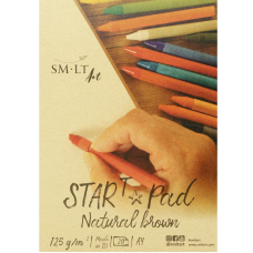 Natural brown sketch paper pad STAR T