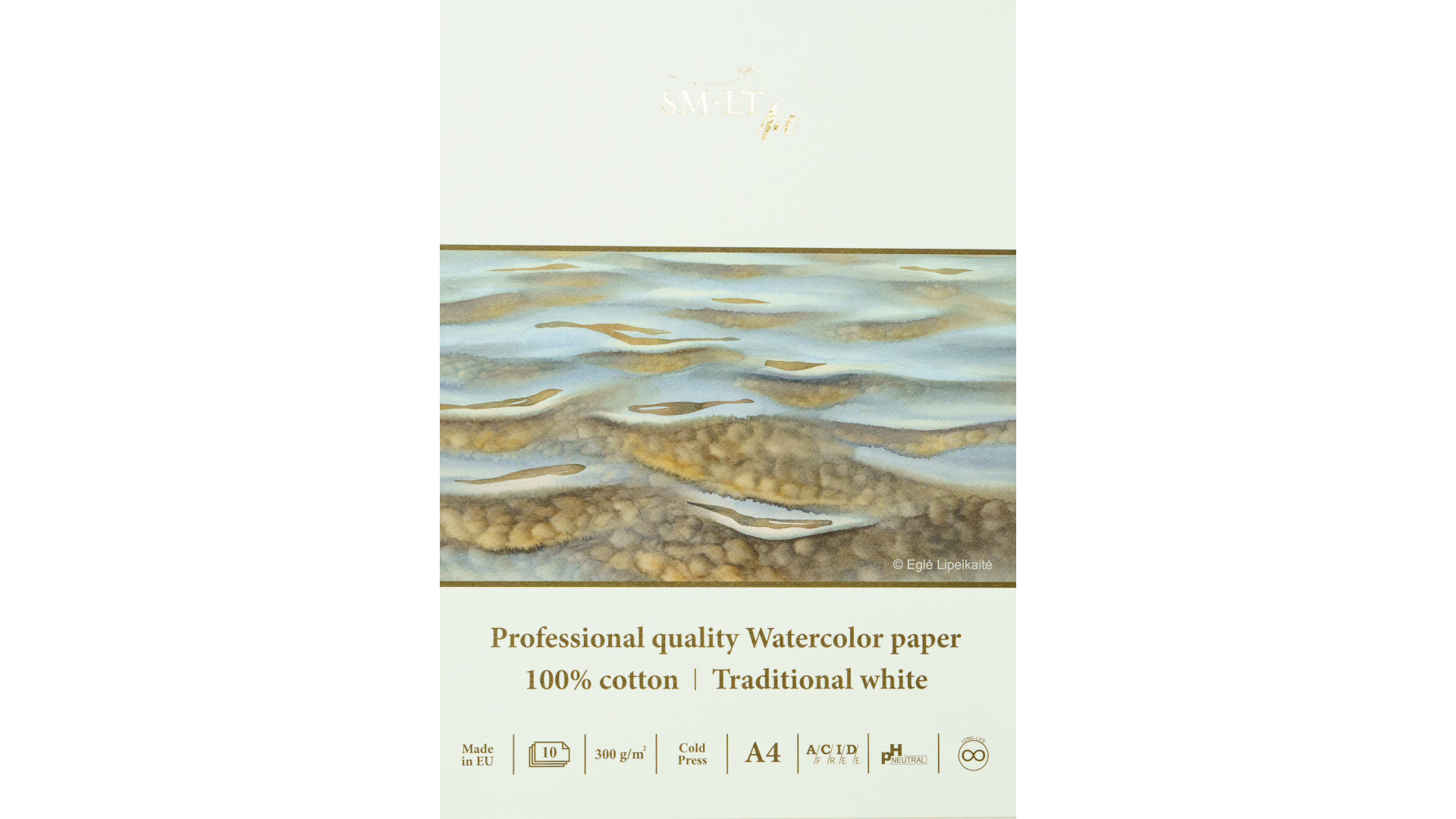 SM-LT Professional Watercolor Blok akwarelowy A4 300 gsm 10 ark 100% bawełna