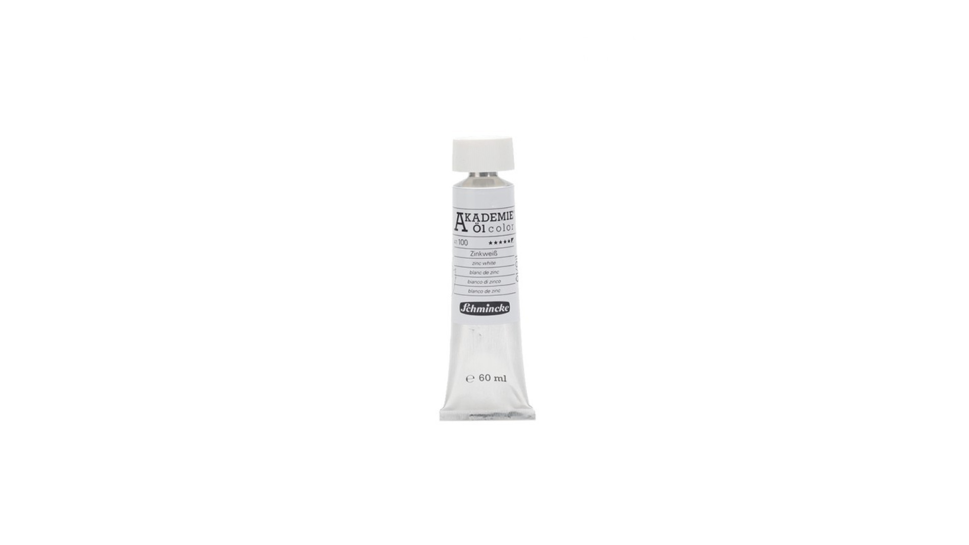 Oil paint Schmincke Akademie zinc white 60 ml. 100