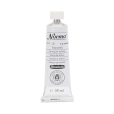 Farba olejna Schmincke Norma Professional w odcieniu białego tytanu. 35 ml. 114