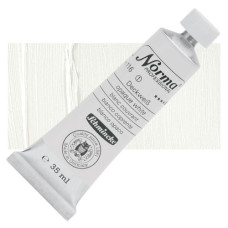Farba olejna Schmincke Norma Professional w kolorze białym o kryciu. 35 ml. 116