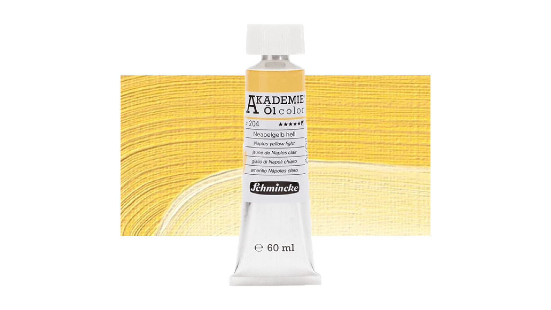 Oil paint Schmincke Akademie Naples yellow light 60 ml. 204