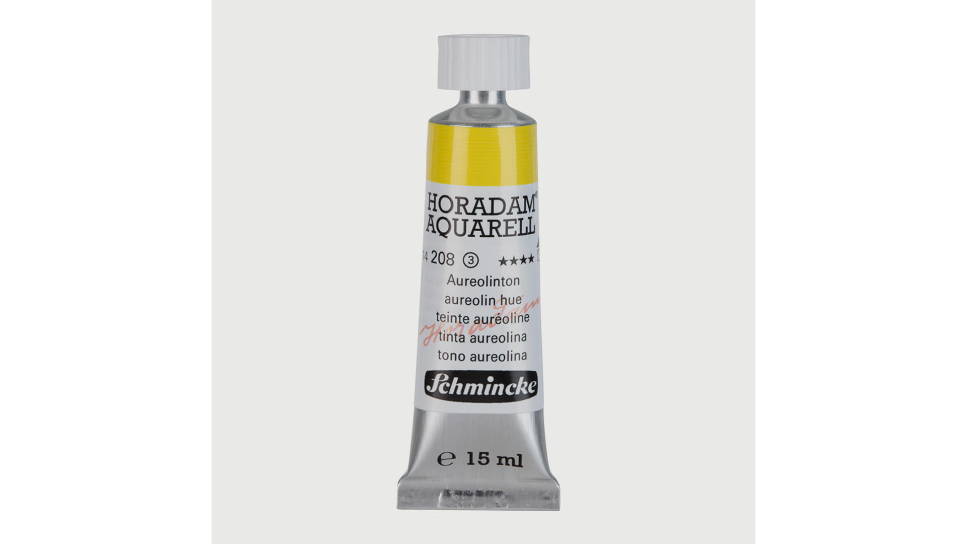 Watercolour paint Schmincke Horadam Aquarell aureolin hue 15 ml. 208