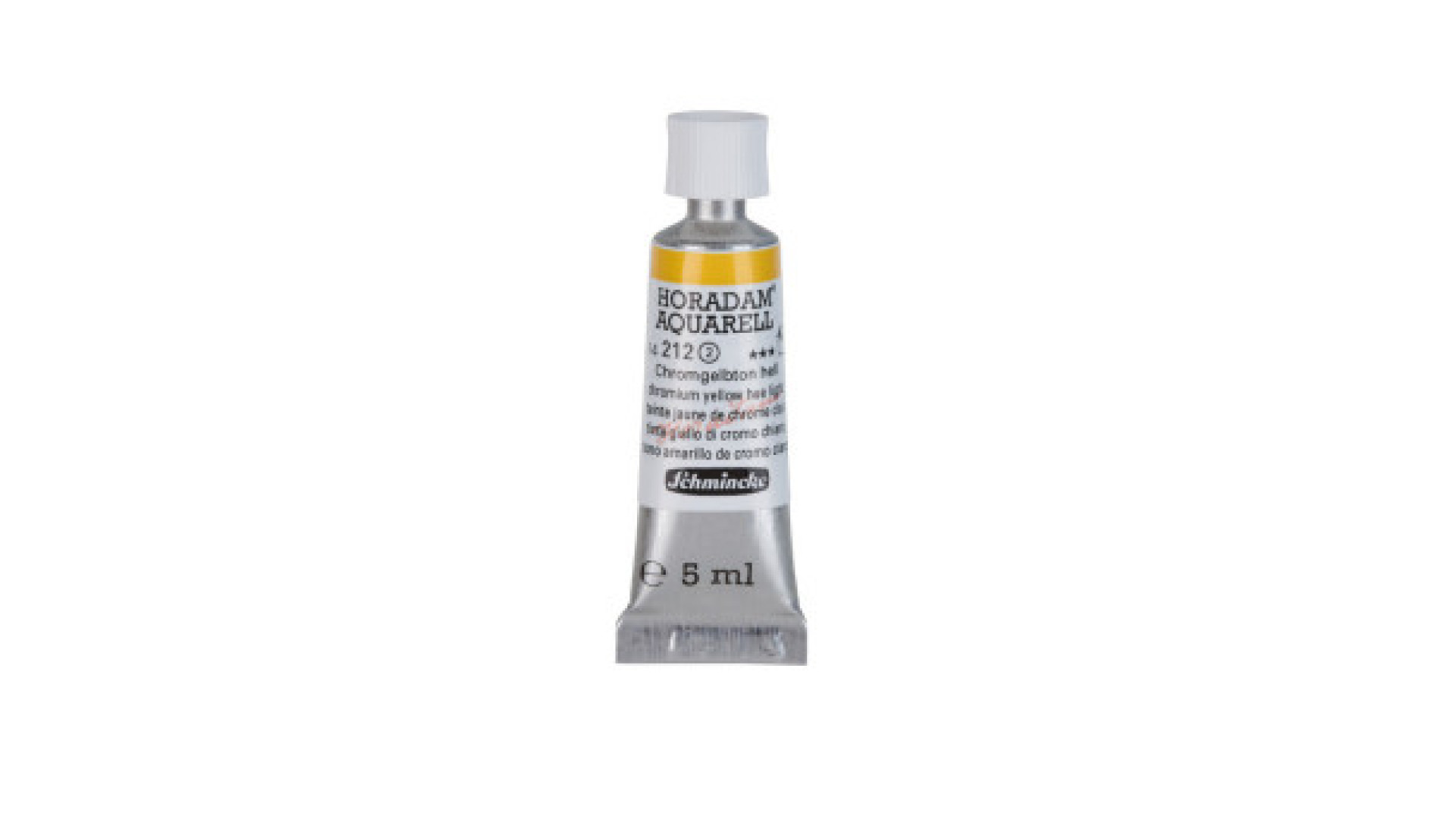 Watercolour paint Schmincke Horadam Aquarell chromium yellow hue light 5 ml. 212