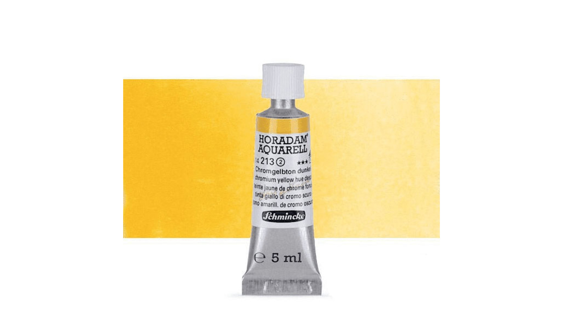 Watercolour paint Schmincke Horadam Aquarell chromium yellow hue deep 5 ml. 213