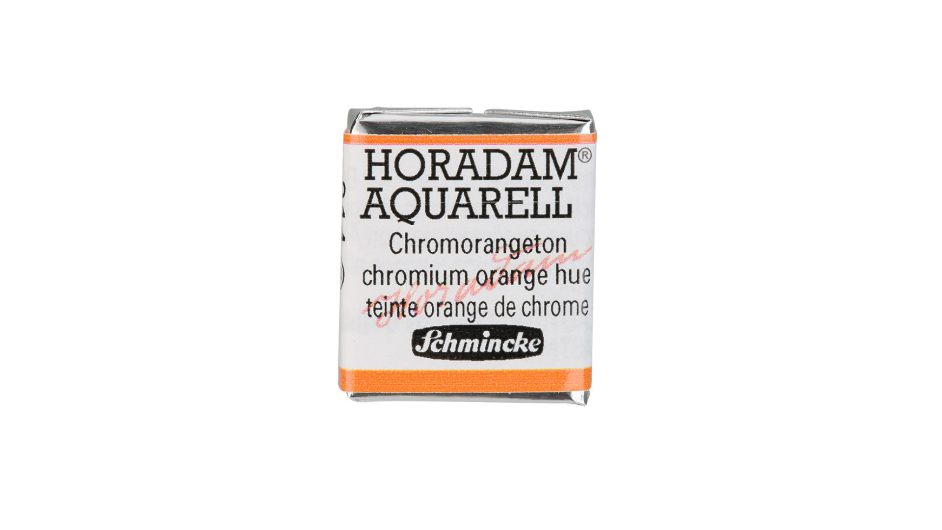 Watercolour paint Schmincke Horadam Aquarell chromium orange hue 214