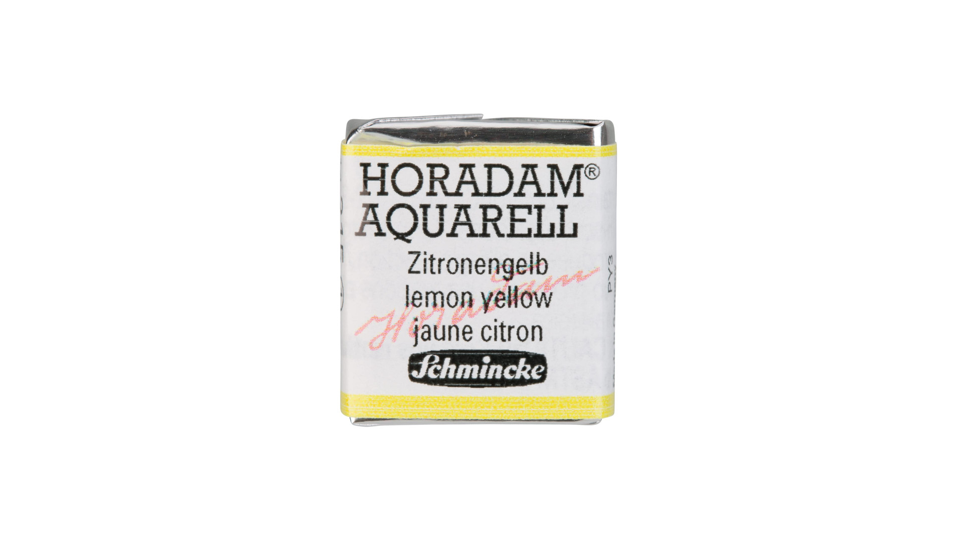 Watercolour paint Schmincke Horadam Aquarell lemon yellow 215