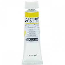 Oil paint Schmincke Akademie lemon yellow 60 ml. 216