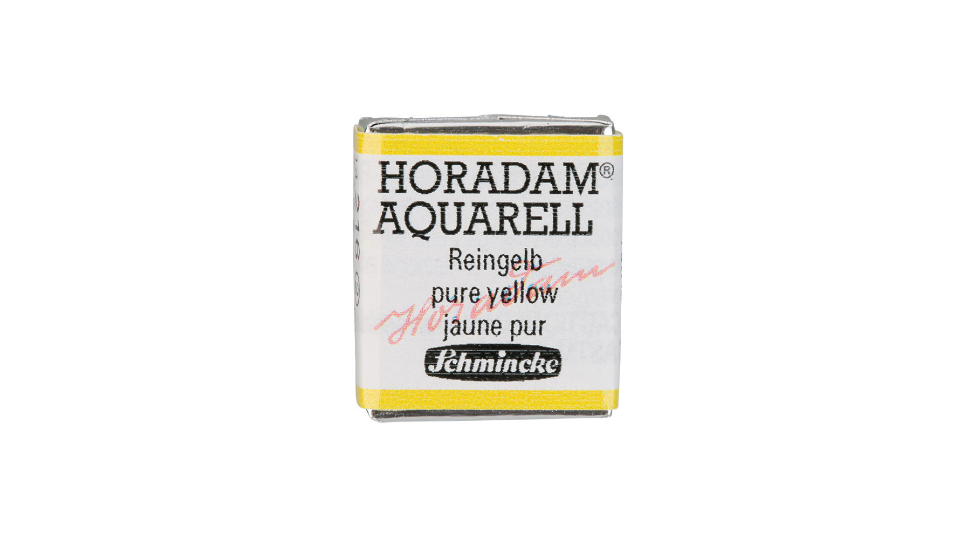 Watercolour paint Schmincke Horadam Aquarell pure yellow 5 ml. 216