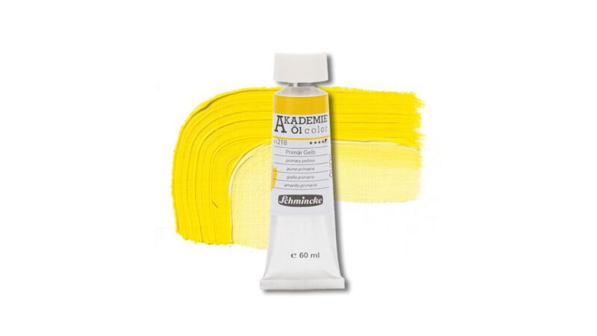 Oil paint Schmincke Akademie primary yellow 60 ml. 218