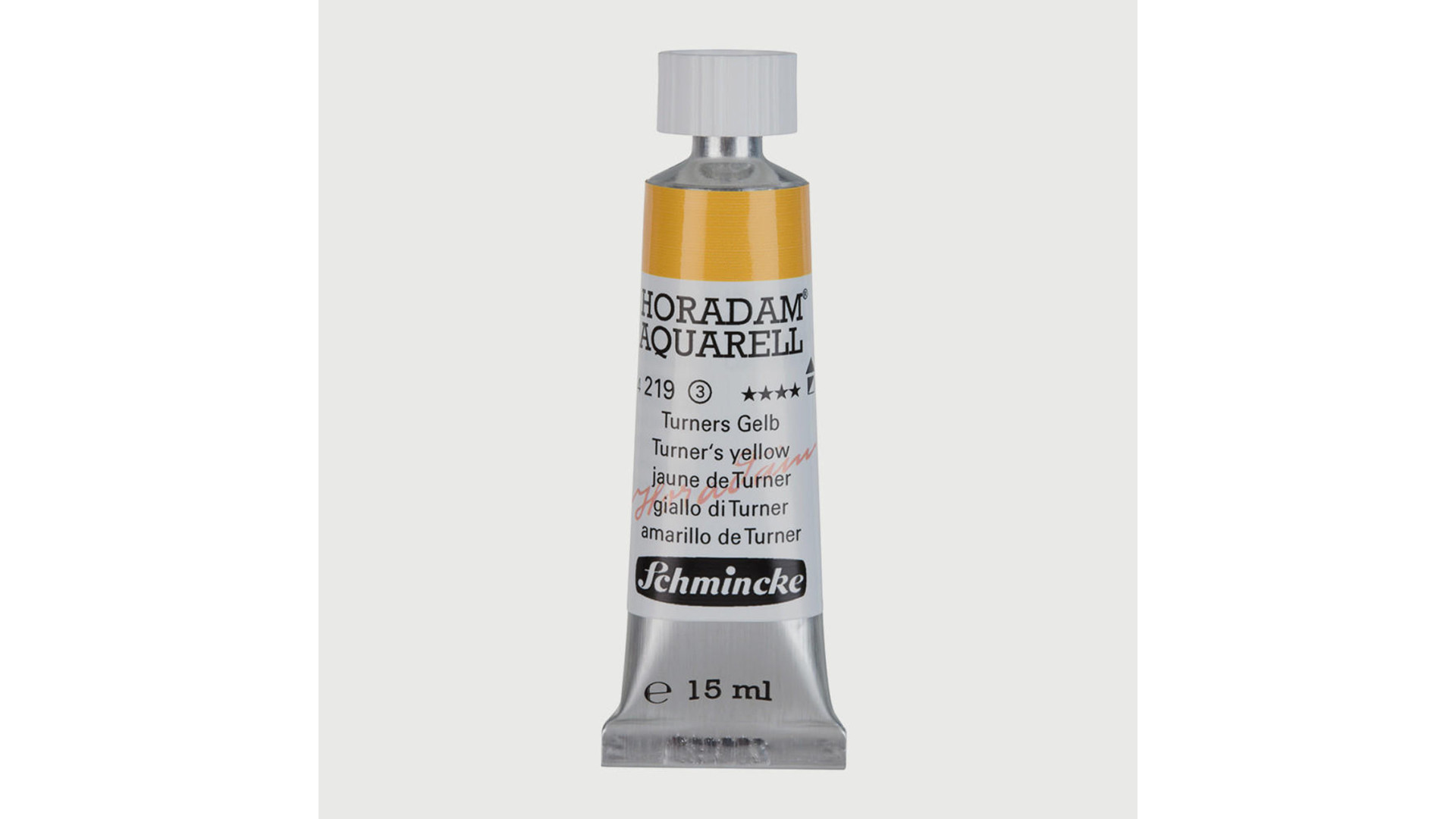 Farba akwarelowa Schmincke Horadam Aquarell Turner's yellow 15 ml. 219