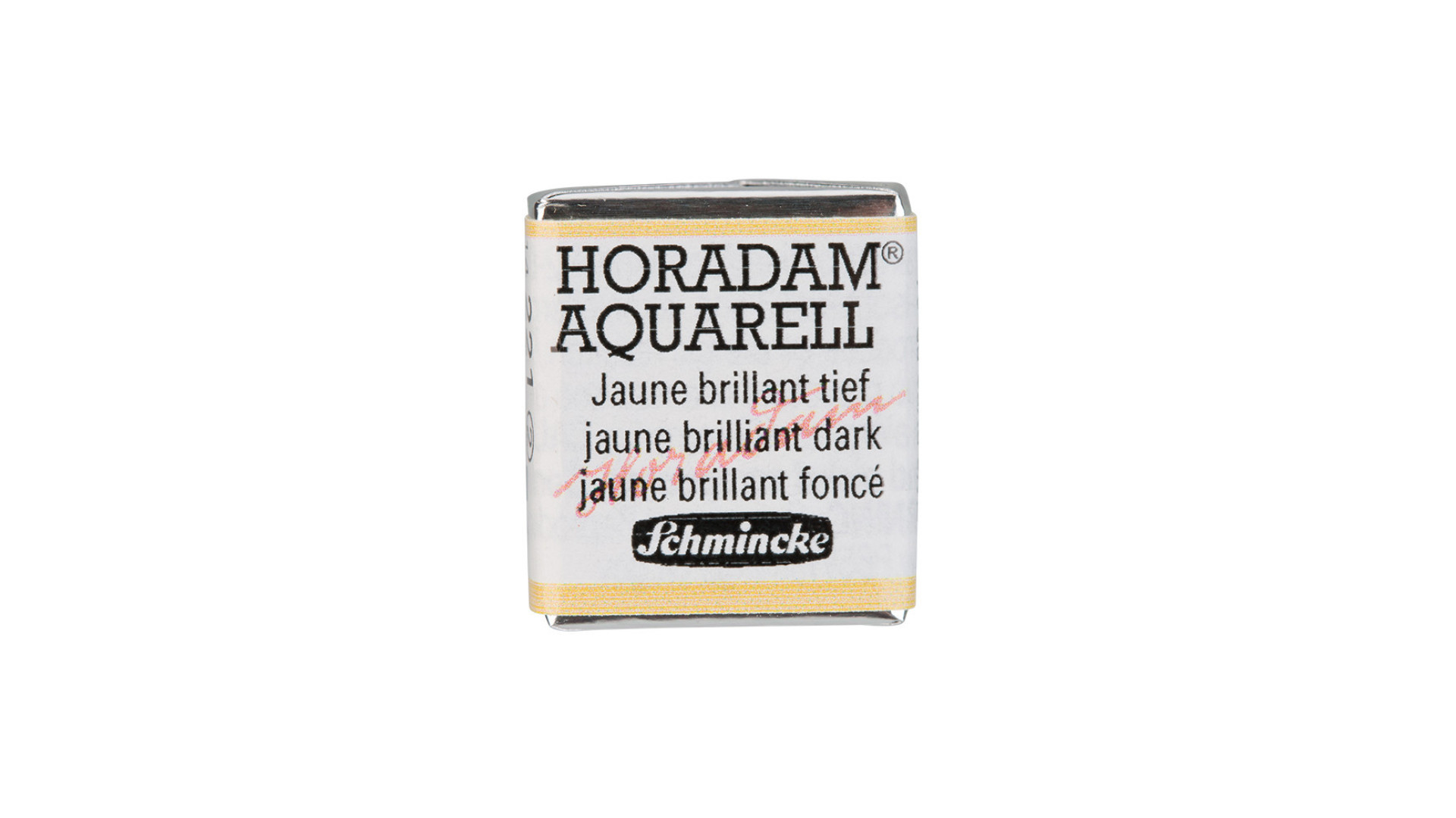 Watercolour paint Schmincke Horadam Aquarell jaune brilliant dark 5 ml. 221