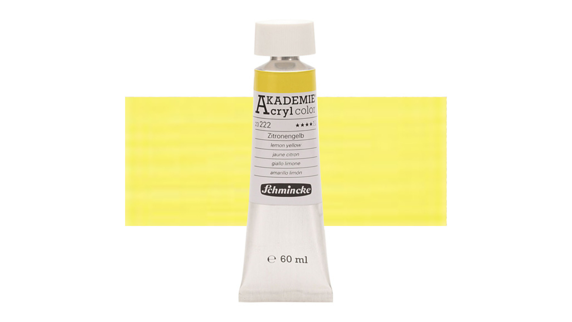 Farba akrylowa Schmincke Akademie cytrynowa żółć 60 ml. 222