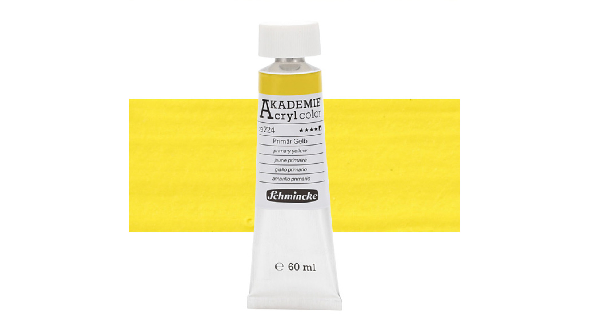 Farba akrylowa Schmincke Akademie podstawowy żółty 60 ml. 224