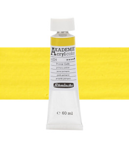 Acrylic paint Schmincke Akademie primary yellow 60 ml. 224